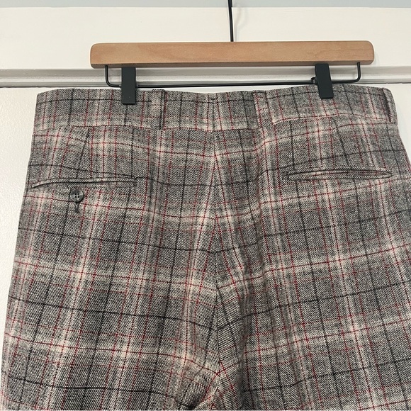 Pendleton Gray Plaid Women's Straight Leg Pants 36 inch waist Classic office - Picture 5 of 7